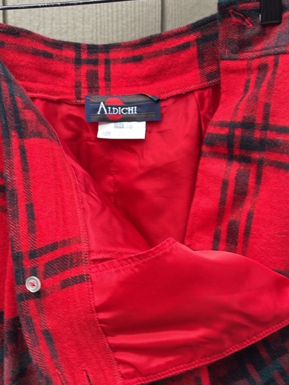 Cabin Cozy Tartan Plaid Midi Skirt Wool Blend A-Line Winter 6–8 - Picture 7 of 8